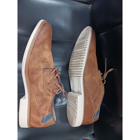 Freeman Sawyer Derby Style Lace Up Mens Shoes Size 13 M Brown Synthetic Suede - Picture 6 of 7